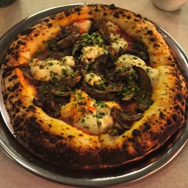 Foto do prato “Pizza Fungi Vegan”