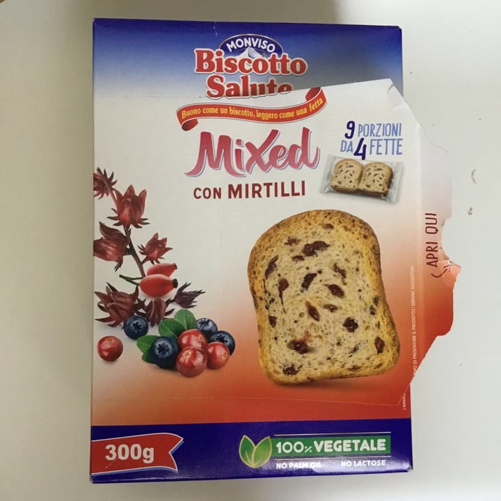 review photo of Monviso Biscotto Salute Mixed Con Mirtilli shared by @asmaticaveg on 08 Apr 2021 - review