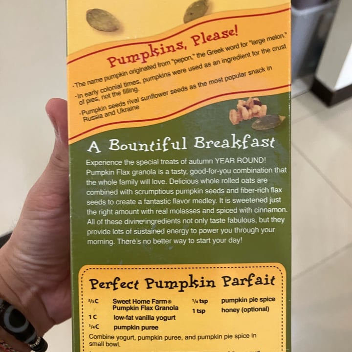 photo of Sweet Home Farm Granola Pumpkin Flax shared by @veganhubby on  18 Apr 2022 - review