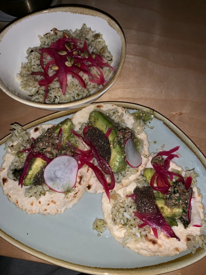 photo of Chico Malo Avocado tacos with a side of coconut rice shared by @healthy808 on  30 Jan 2019 - review