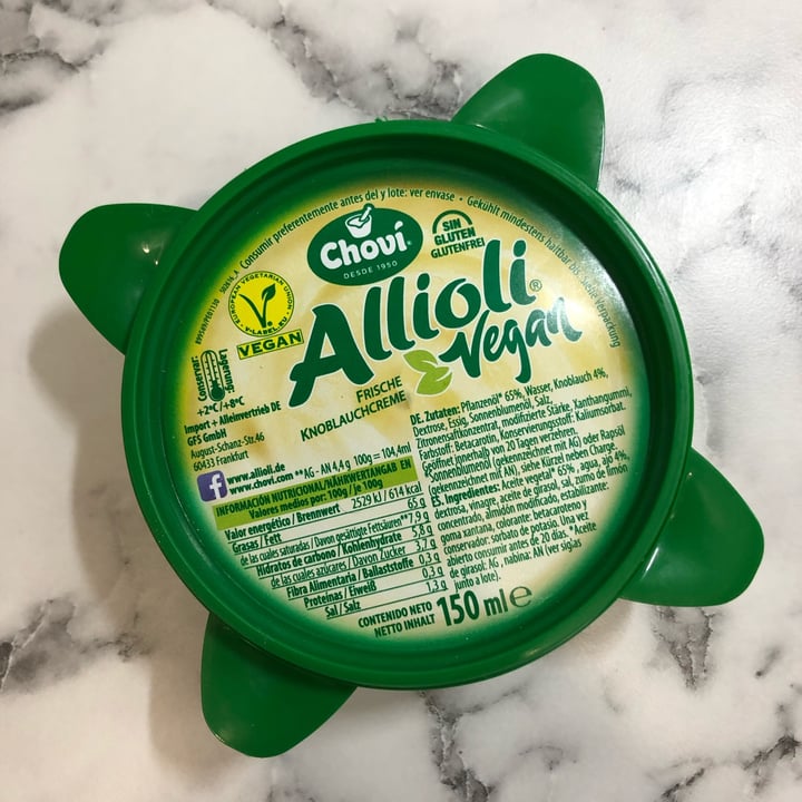 photo of Choví Allioli Vegan shared by @hellolen on  28 Dec 2021 - review