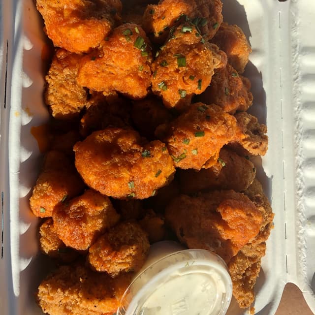 Photo of the dish “Buffalo Cauliflower with Buttermilk Ranch”