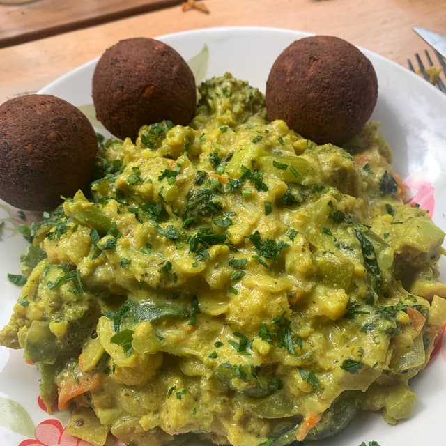 Photo of the dish “Sabja de vegetales con vadas”
