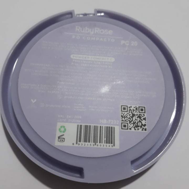 review photo of RubyRose Pó Compacto shared by @rogeria on 07 Jul 2022 - review