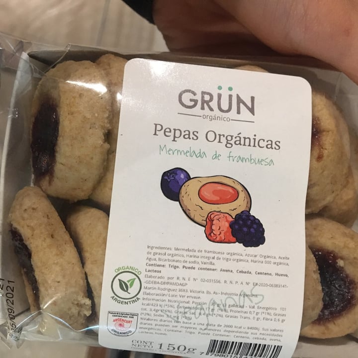 photo of Grün Orgánico Pepas Con Mermelada De Frambuesa shared by @sofilunacrisman on  23 Jun 2021 - review