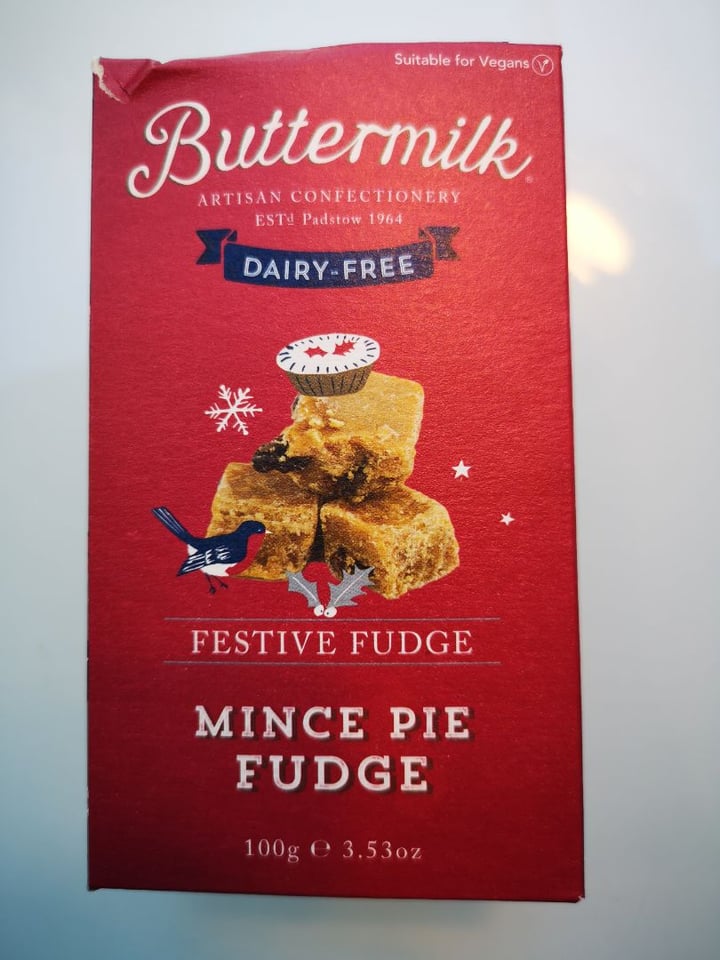 photo of Buttermilk Mince Pie Fudge shared by @plantbasedexplorer on  03 Dec 2019 - review