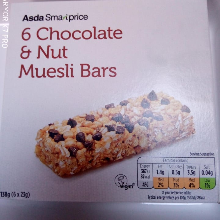 photo of Chocolate and nut muesli bar Chocolate and nut muesli bar shared by @sammy21 on  04 May 2021 - review