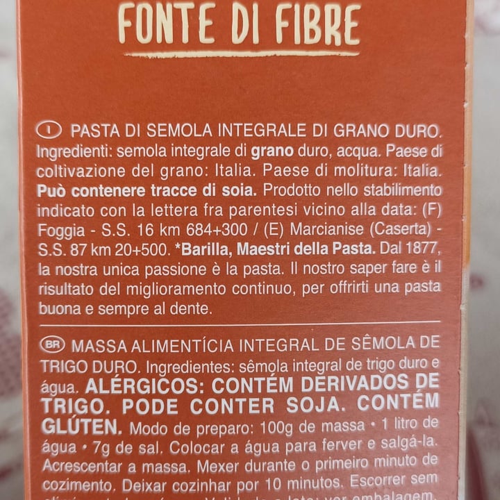 photo of Barilla Farfalle integrali shared by @anna22 on  17 Apr 2022 - review