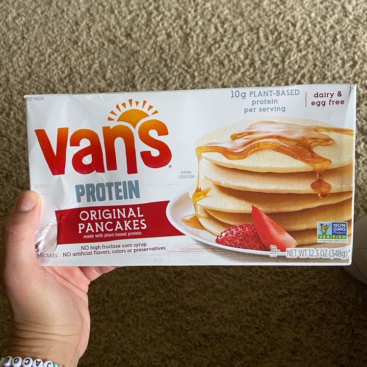review photo of Van’s Foods Protein original pancakes shared by @jacquevegan on 19 Jun 2022 - review