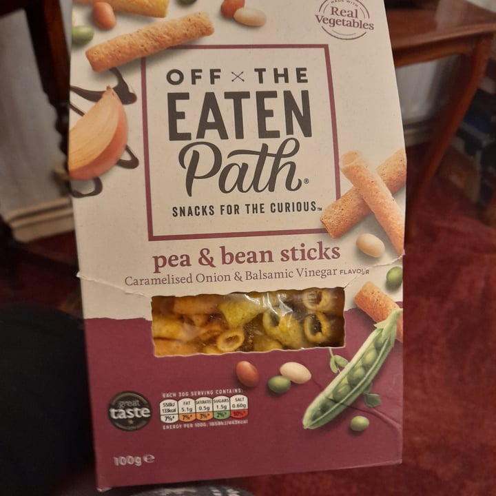 photo of Off The Eaten Path Pea & bean crunchy sticks shared by @thehorrorherbivore on  26 Feb 2022 - review