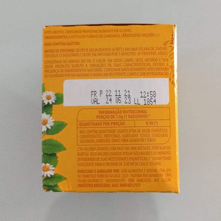 review photo of Chá Leão Chá de camomila shared by @anacec on 12 May 2022 - review