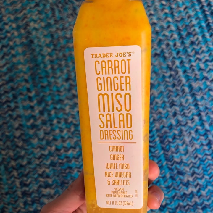 photo of Trader Joe's Carrot Ginger Miso Salad Dressing shared by @clarendiee on  05 Jul 2020 - review