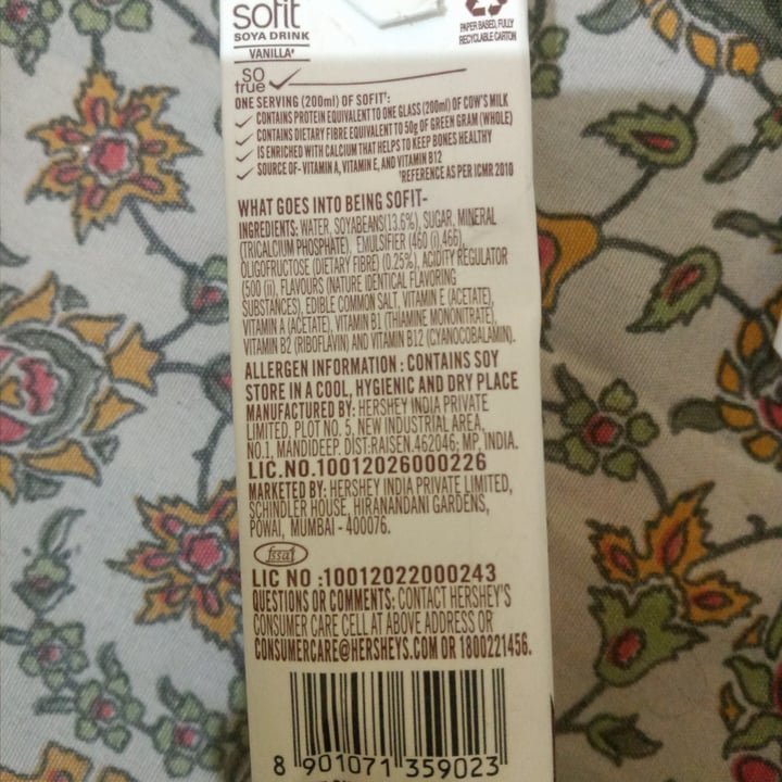 photo of Sofit Soya Milk Sugar Free shared by @satish98 on  08 Feb 2022 - review