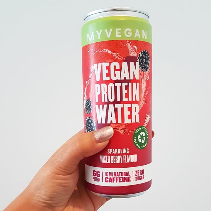 photo of MYVEGAN Protein Water Mixed Berry Flavour shared by @purplelilpixie on  19 Jun 2021 - review