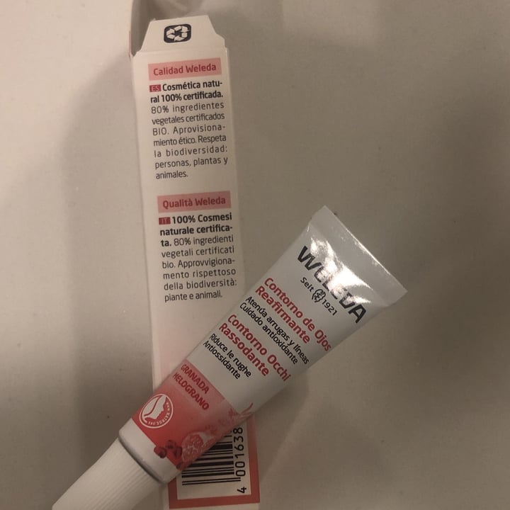 review photo of Weleda Contorno de Ojos Reafirmante de Granada shared by @solangeteruya on 28 May 2022 - review