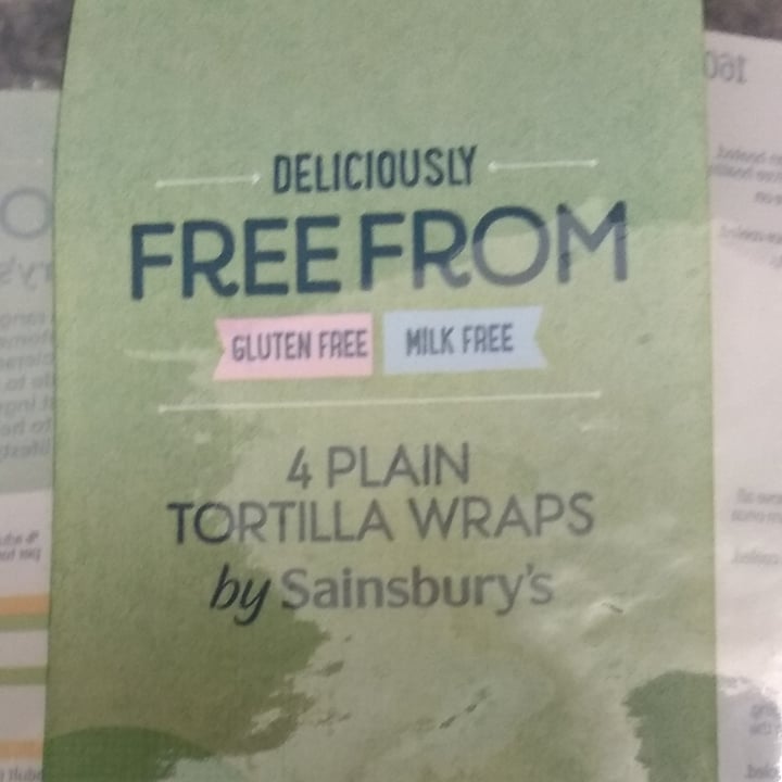 photo of Sainsbury’s Free From Plain tortilla wraps shared by @keinengel on  31 Dec 2021 - review