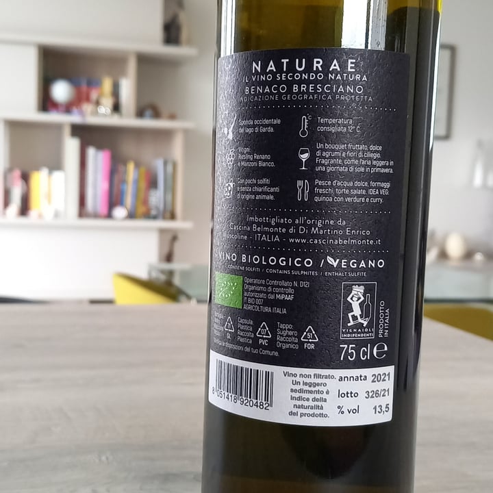 photo of cascina Belmonte Wine shared by @senseiveg80 on  30 Apr 2022 - review