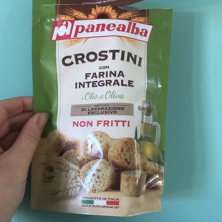 photo of Panealba Crostini Con Farina Integrale shared by @miraveg on  16 Jan 2022 - review