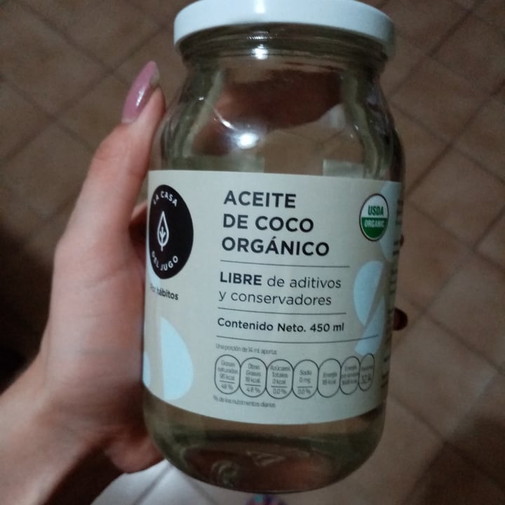 photo of La Casa del Jugo Aceite De Coco Orgánico shared by @abivaldes on  01 Aug 2020 - review