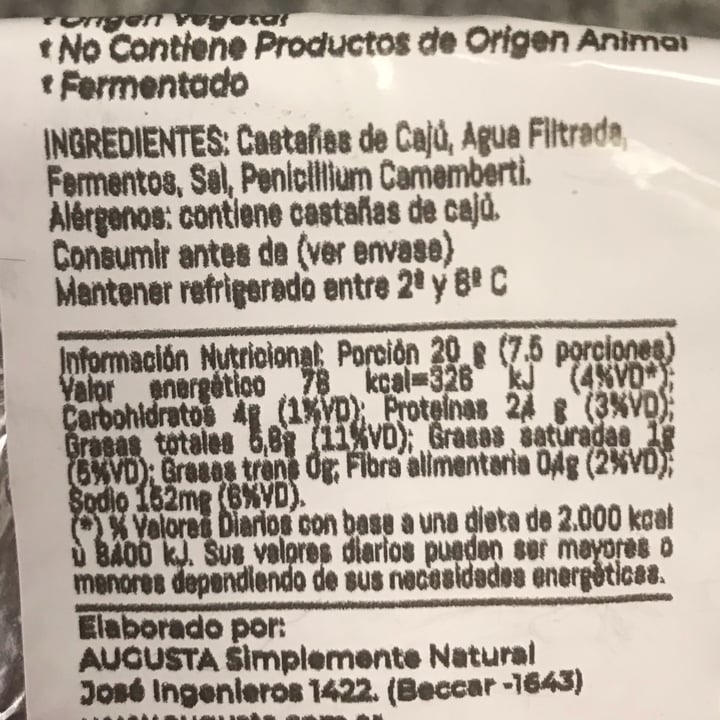 review photo of Augusta Camembert shared by @sechague on 29 Nov 2021 - review