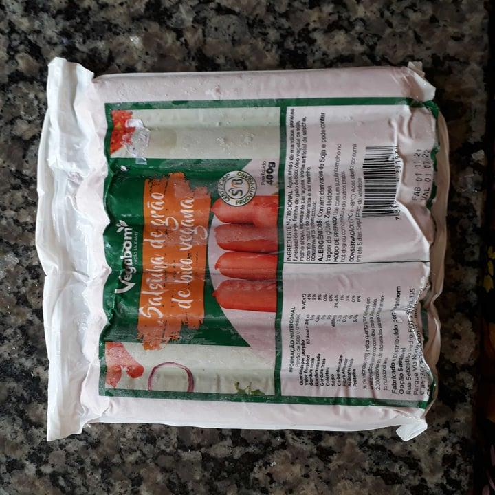 photo of Vegabom Salsicha De Grão De Bico shared by @anacruz on  12 May 2022 - review