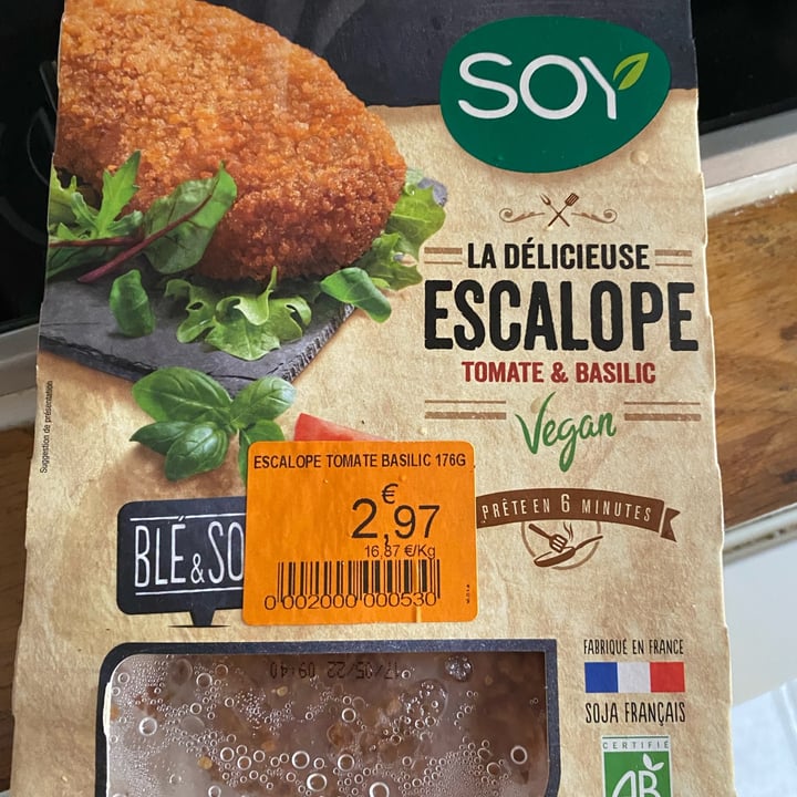 photo of soy escalope tomate et basilic shared by @virgisofi on  30 May 2022 - review