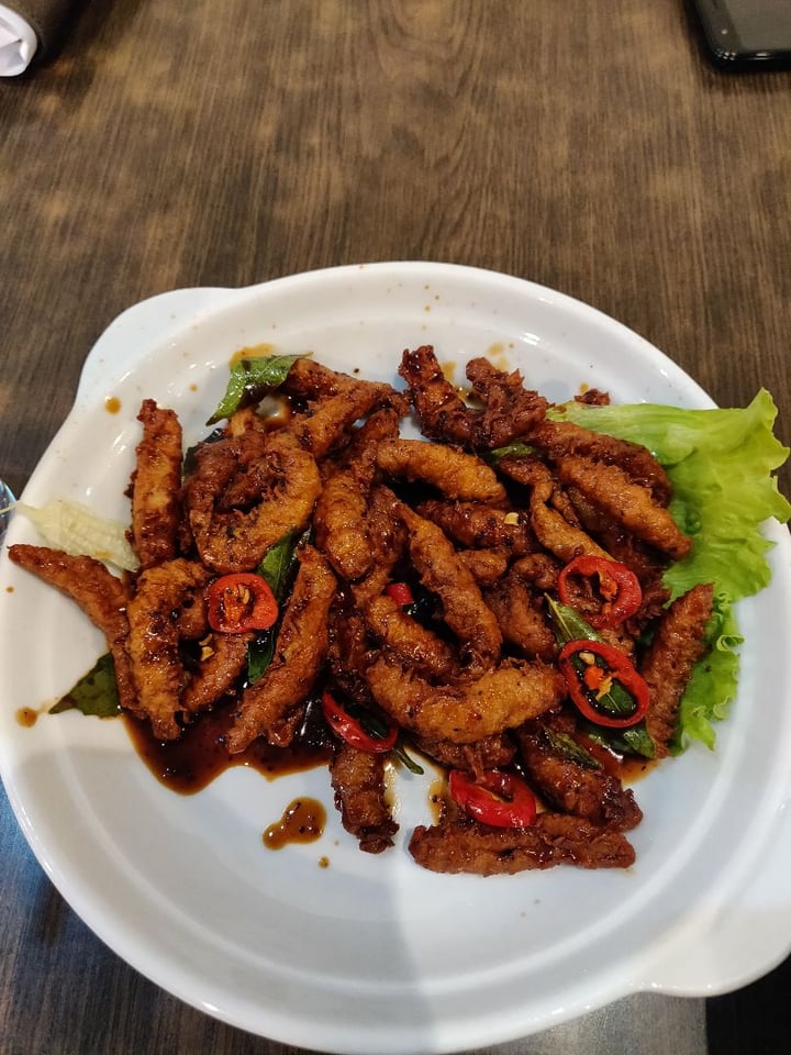 photo of North South East West Fusion Vegetarian Cuisine Black pepper meat slices shared by @hownowbrownkow on  11 Feb 2020 - review