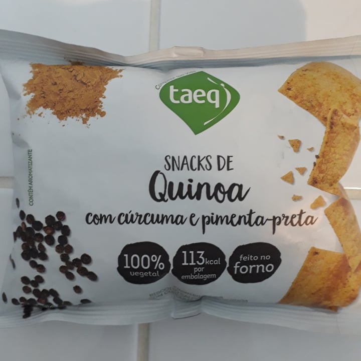 review photo of Taeq Snack de Quinoa com Curcuma e Pimenta-Preta shared by @laide on 10 May 2022 - review