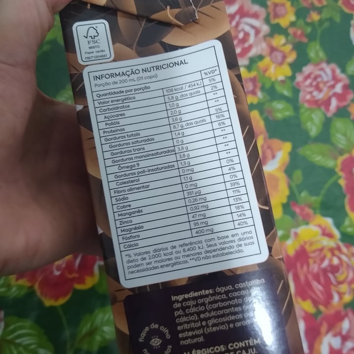 photo of A Tal da Castanha Choconuts Zero shared by @julianapaixao on  30 Sep 2022 - review