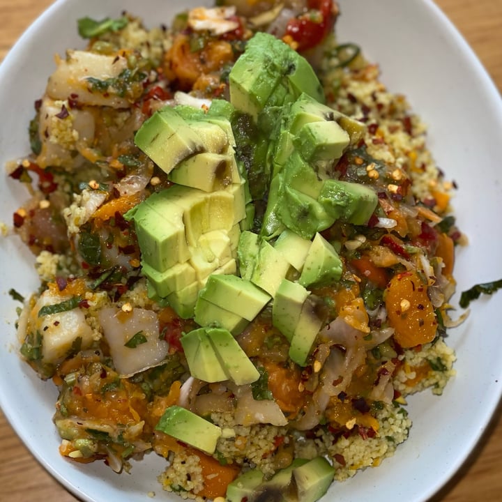 photo of The fresh salad co Pumpkin Cous Cous with Mint Salad shared by @georgiaday on  10 Nov 2022 - review