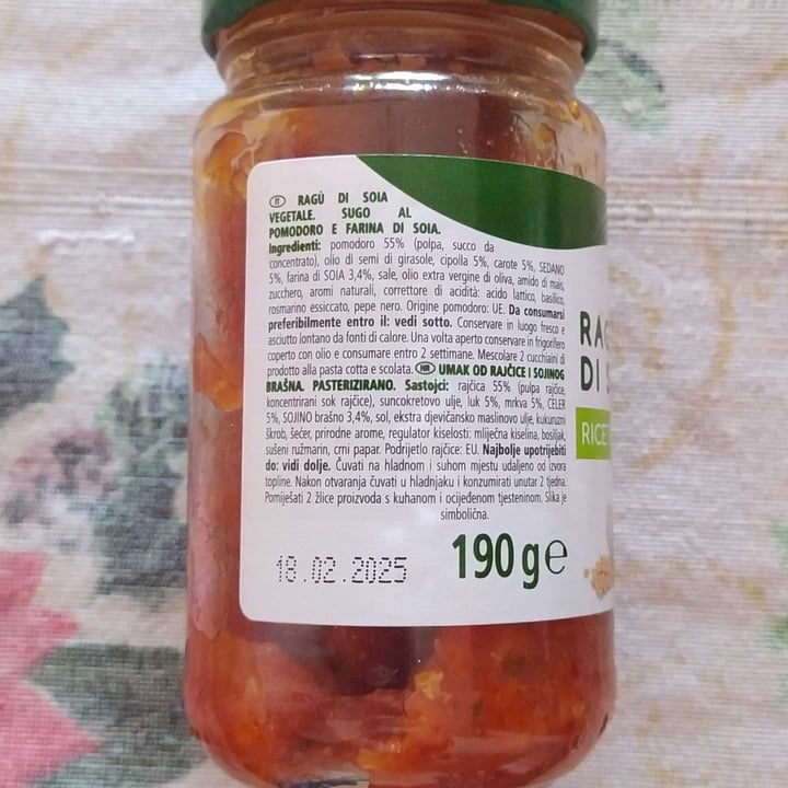 review photo of Fior di Natura Ragù di soia shared by @moumou on 15 Jun 2022 - review
