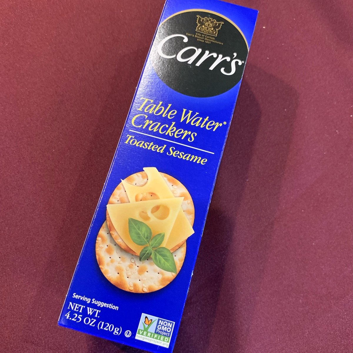 Toasted Sesame, Table Water Crackers from Carr's® - Vegan Product ...
