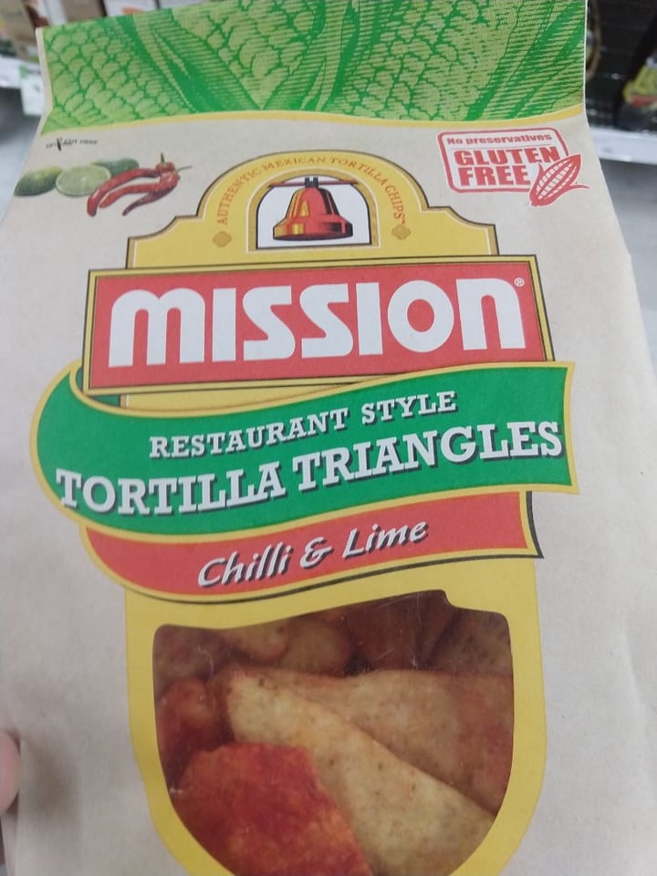 photo of Mission Foods Tortilla Chips Chilli & Lime shared by @andreavaldivia on  03 Mar 2020 - review