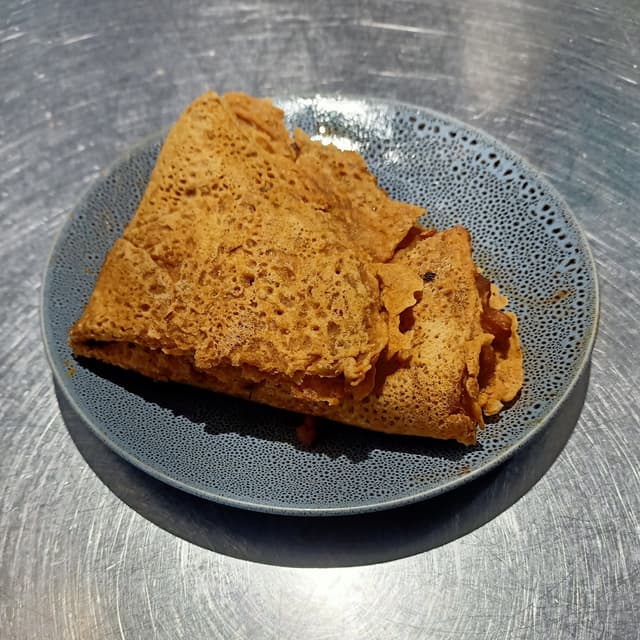 Foto do prato “Chickpea Curry Crepe (GF)”