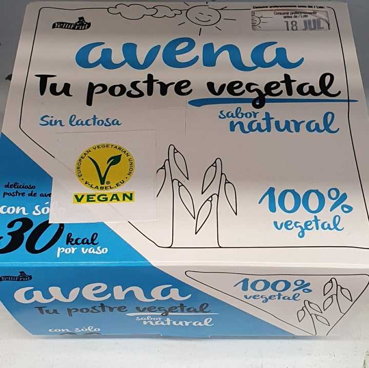 photo of Yellifrut Postre avena natural shared by @mariencd on  25 Jun 2020 - review
