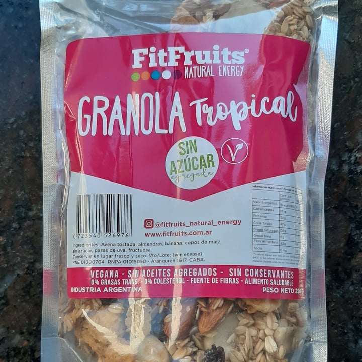 review photo of Fitfruits Granola tropical shared by @moritaveggie on 10 Jul 2021 - review
