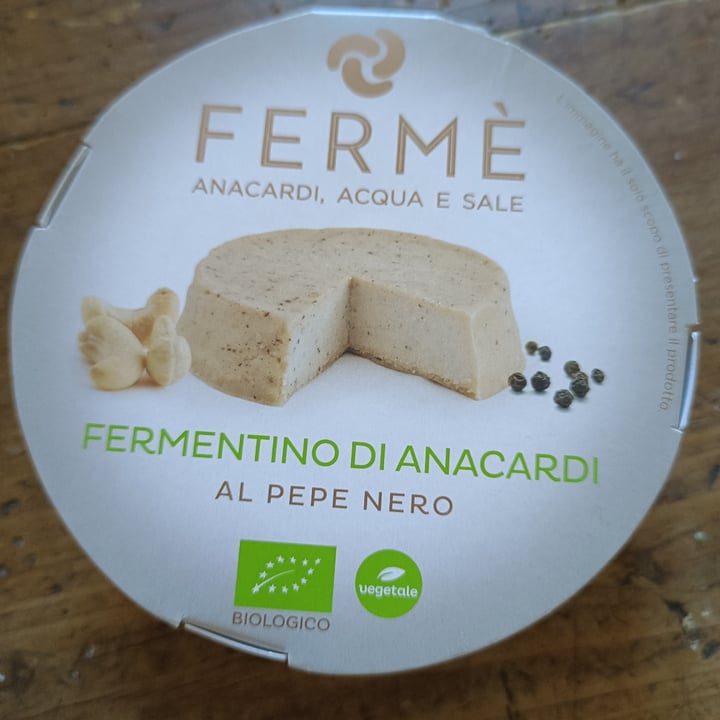 photo of Fermé Fermentino di anacardi al pepe nero shared by @stellecadenti on  11 Nov 2022 - review