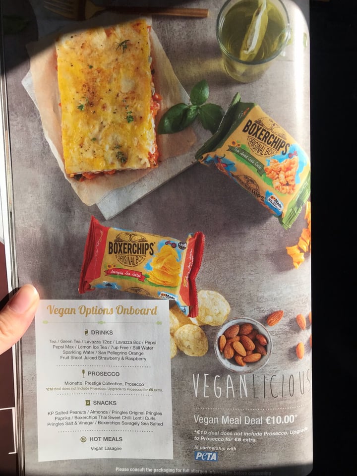 review photo of Ryanair Vegan Menu shared by @viki on 17 Oct 2019 - review