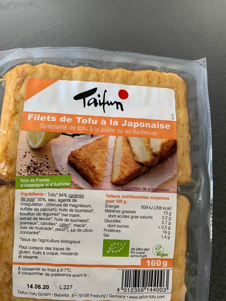 photo of Taifun Tofu à la Japonaise shared by @marieange on  31 Mar 2020 - review