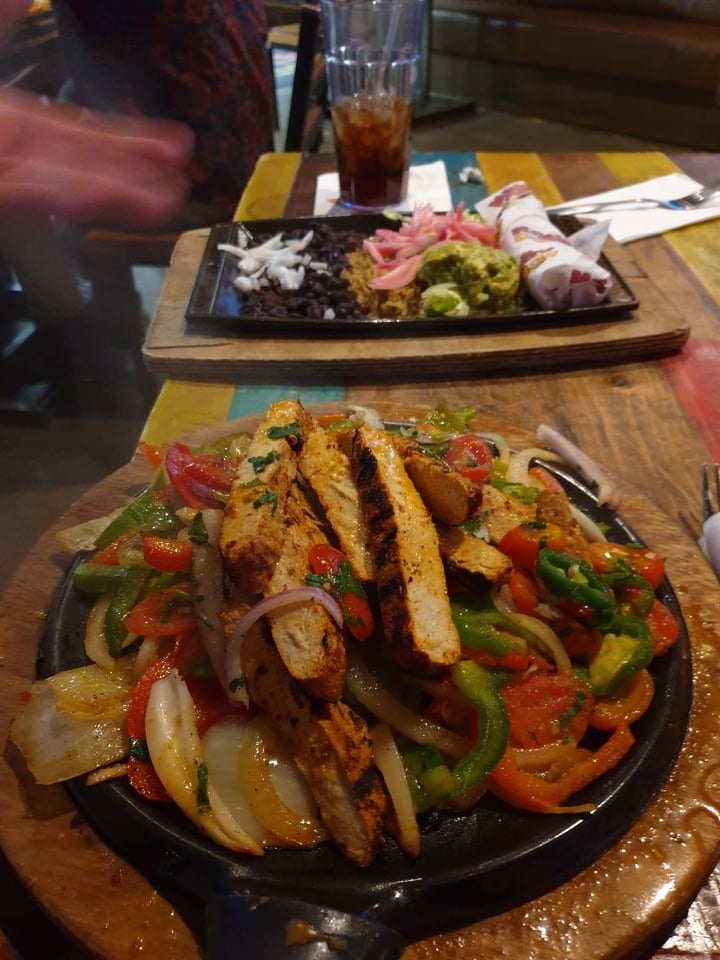 review photo of Nacho Daddy Vegan flaming chick'n fajitas shared by @mmerkel on 02 Sep 2019 - review