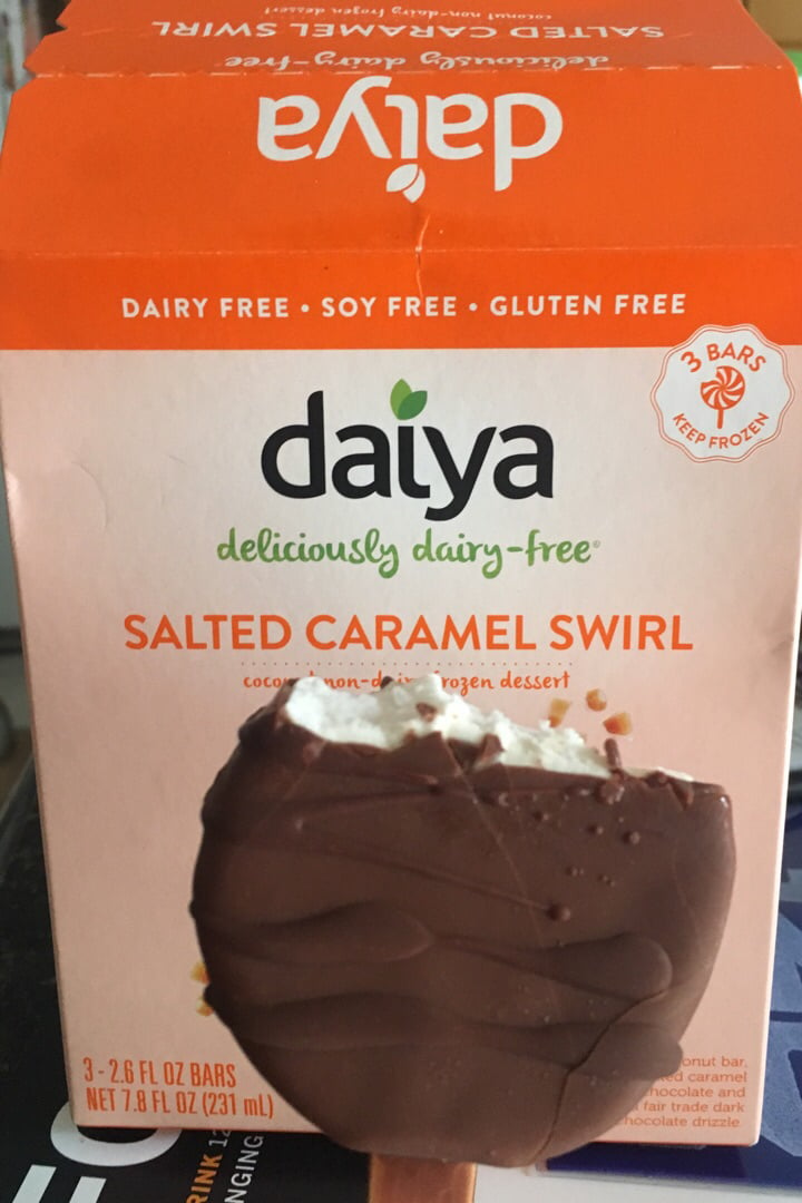 photo of Daiya Salted Caramel Swirl coconut non-dairy frozen dessert shared by @veghui on  27 Mar 2019 - review