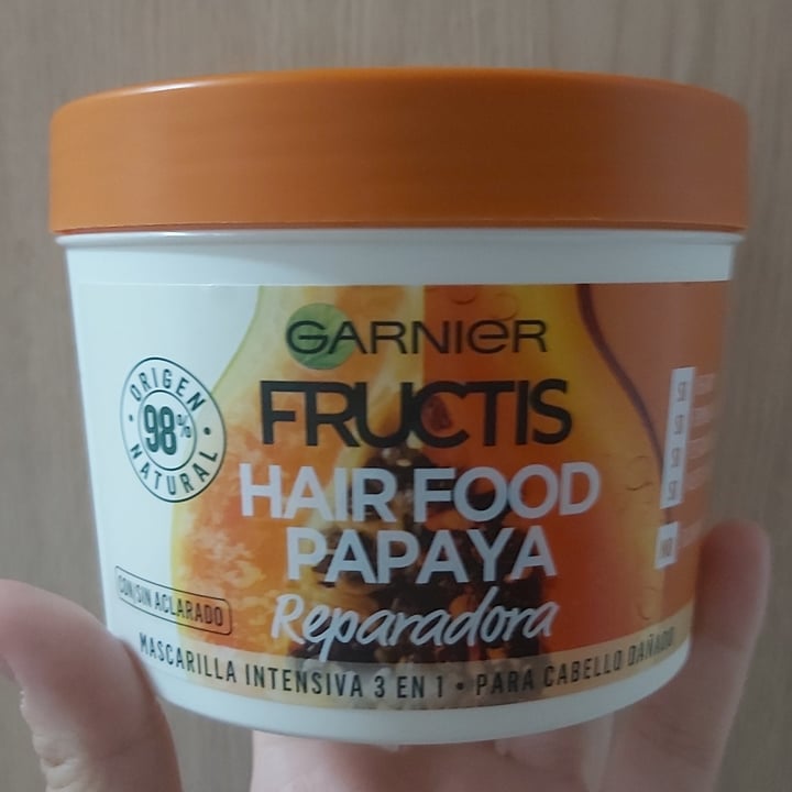 photo of Garnier Hair Food Papaya shared by @elplatovegetal on  16 Apr 2021 - review