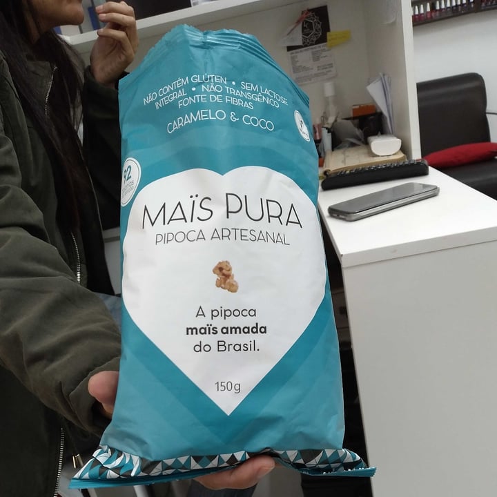 photo of Maïs pura Pipoca Artesanal Caramelo e Coco shared by @renatabraz on  01 Jul 2022 - review