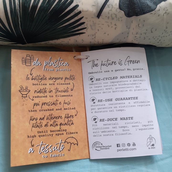 review photo of Perletti S.p.A. umbrella eco-friendly shared by @marciaantares on 16 Sep 2022 - review