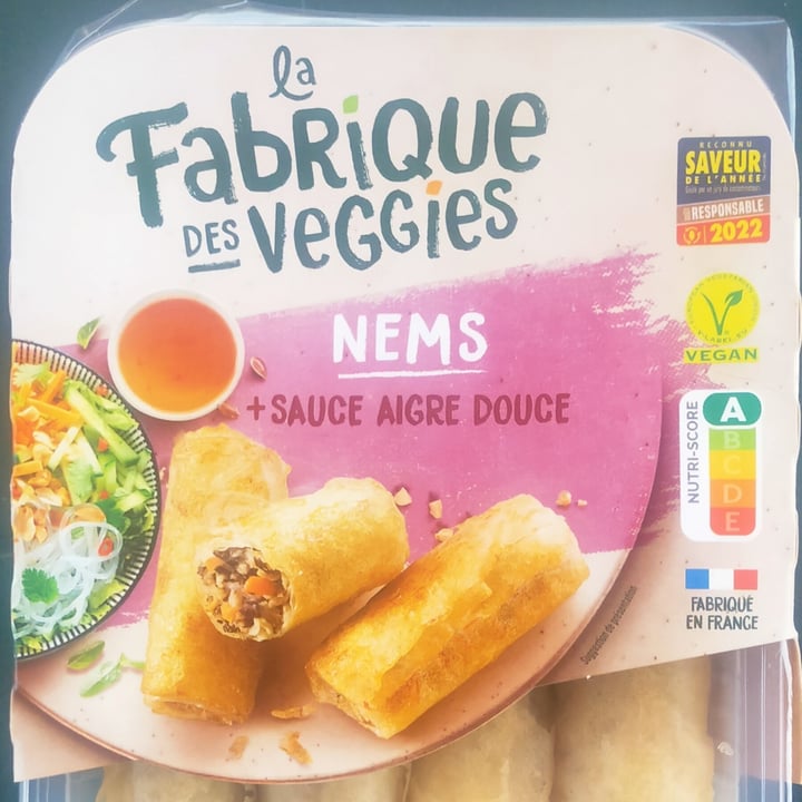 photo of La fabrique des veggies Nems shared by @noevegan on  09 Sep 2022 - review