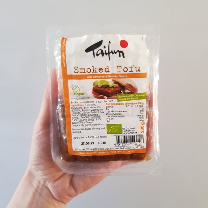 photo of Taifun Smoked Tofu With Almonds And Sesame Seeds shared by @marthsalt on  29 Apr 2021 - review