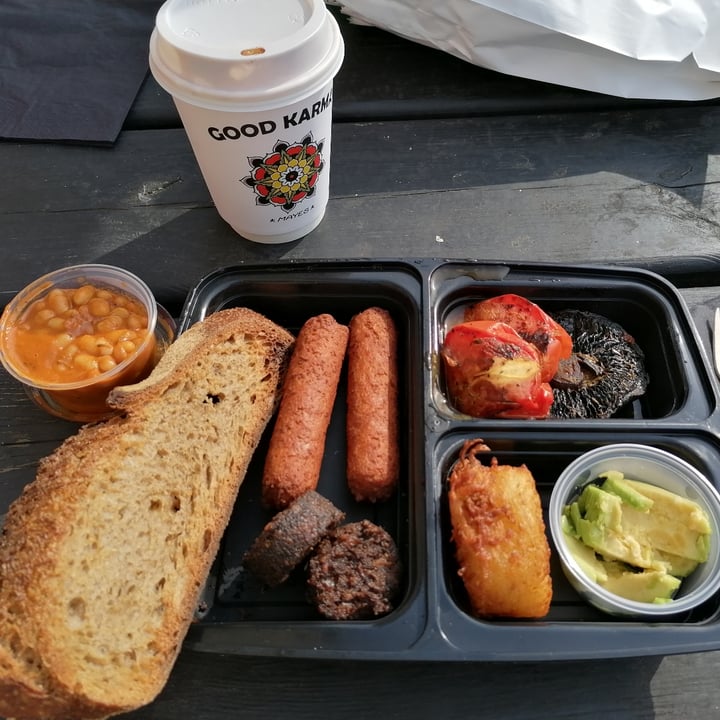 review photo of Good Karma Coffee House Vegan breakfast shared by @louievarley on 15 Sep 2020 - review