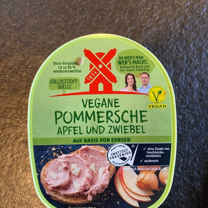 photo of Rügenwalder Mühle Vegane Pommersche Apfel und Zwiebel shared by @magdalenamichl on  14 Jan 2021 - review