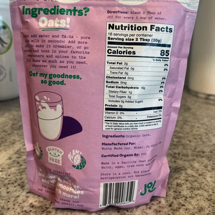 photo of JOI Oat Milk Powder shared by @w0nderw0man on  30 Oct 2022 - review