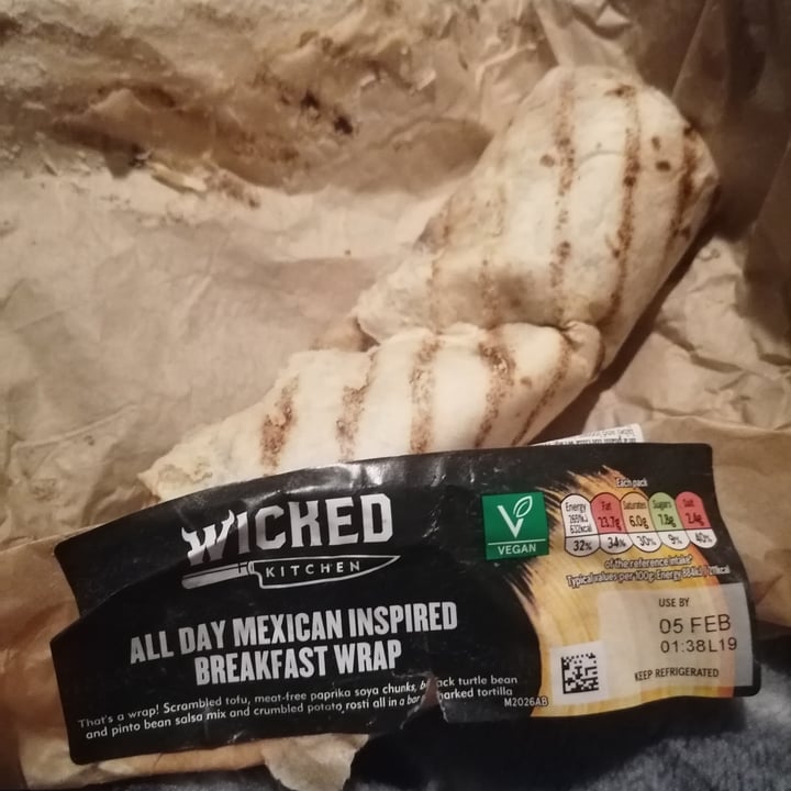 review photo of Wicked All Day Mexican Inspired Breakfast Wrap shared by @hannahfaye on 03 Feb 2022 - review